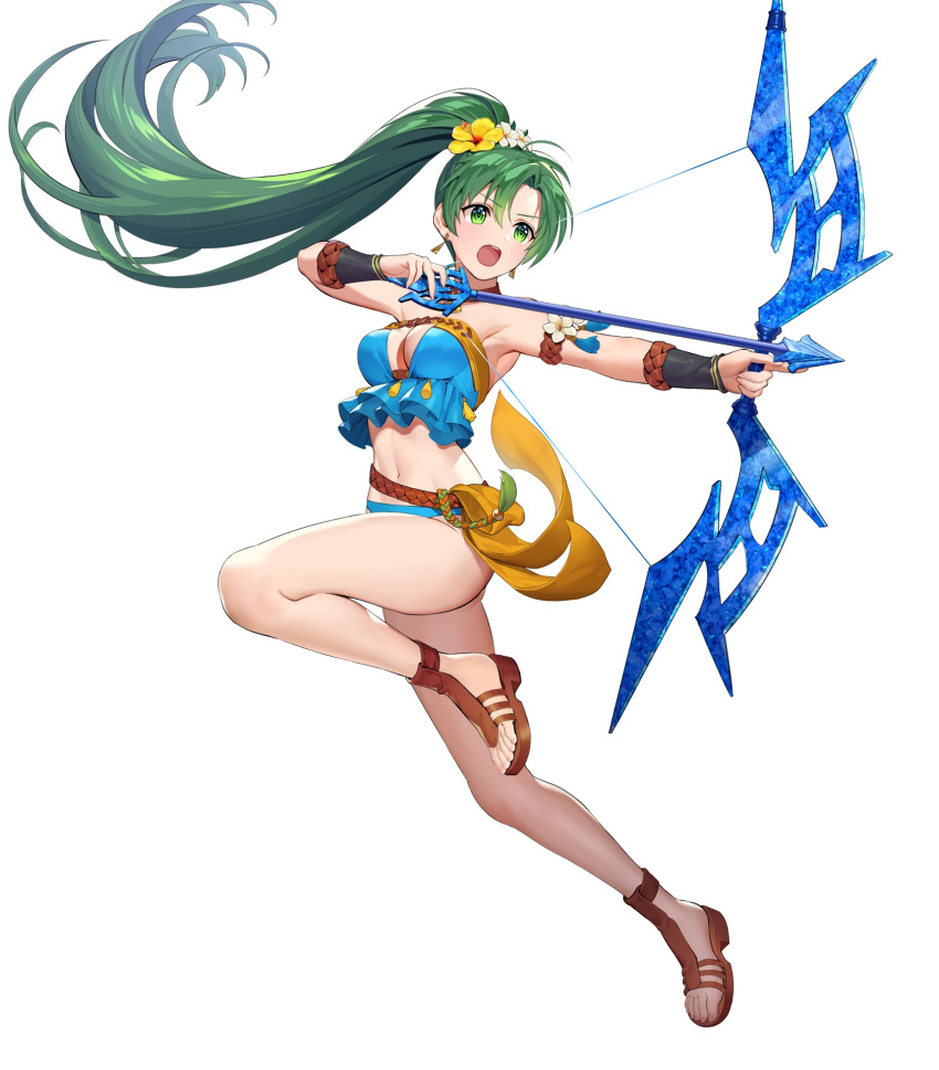 bikini cleavage fire_emblem fire_emblem:_rekka_no_ken fire_emblem_heroes lyndis_(fire_emblem) nintendo swimsuits teffish weapon