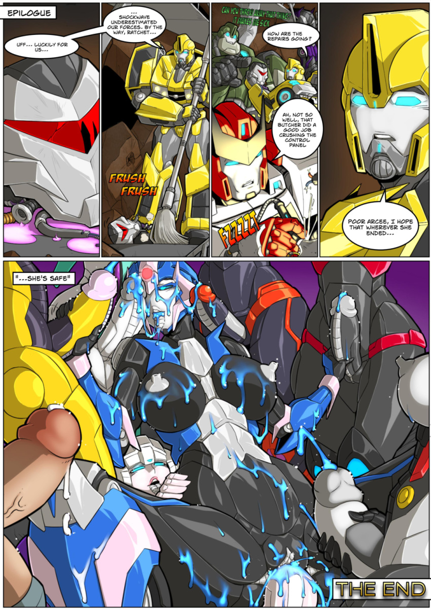 acree aircraft alien all_fours anal anal_penetration anus arcee autobot bedroom_eyes big_breasts bite biting_lip blue_body blue_cum blue_eyes bodily_fluids brainwashing breasts brown_skin bulkhead bumblebee_(transformers) butt butt_grab clitoris clothed clothing colored_cum comic cum cum_in_ass cum_in_pussy cum_inside cybertronian dark_skin decepticon detailed_background dialogue digital_drawing_(artwork) digital_media_(artwork) doggystyle drooling english_text erection eyes_closed fangs fellatio female flamewar_(transformers) foursome from_behind_position frown genital_fluids group group_sex gynomorph gynomorph/female hair half-closed_eyes hand_on_butt handjob hi_res humanoid humanoid_penis intersex intersex/female kissing lipstick living_aircraft living_machine lying machine mad-project makeup mammal masturbation metal_wings multicolored_body nipples not_furry nude on_all_four open_mouth oral orgasm outside penetration penile penis pink_eyes purple_blood purple_lipstick purple_sky pussy pussy_juice ratchet_(transformer) red_eyes red_hair robot robot_humanoid saliva sari_sumdac seductive seeker_(transformers) self_bite sex simple_background size_difference sky slash_(dinobot) slipstream smile smirk sound_effects speech_bubble spreading standing teeth text thought_bubble thunderblast tongue tongue_out transformers twintails_(disambiguation) unusual_blood unusual_cum vaginal vaginal_penetration windblade wings
