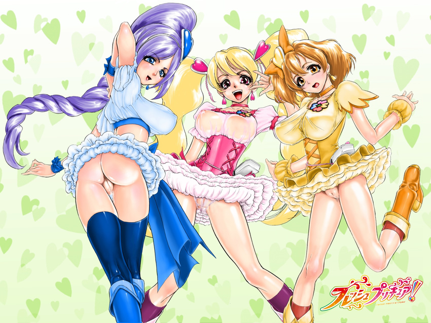 fresh_pretty_cure inori_yamabuki miki_aono pretty_cure rabu_momozono xopc