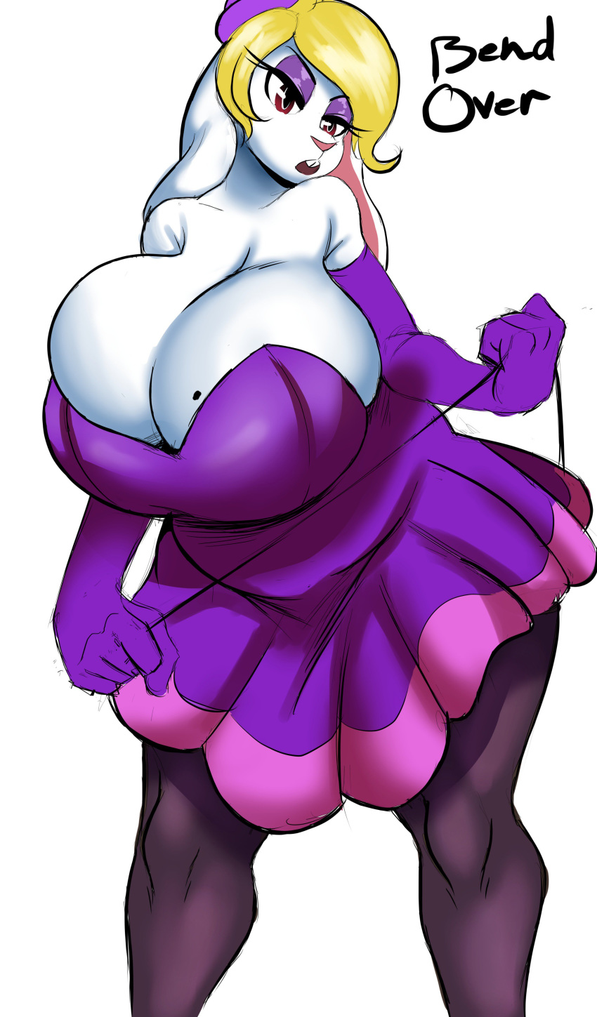 absurd_res anthro big_breasts breasts broodal cleavage clothed clothing female hair hariet_(mario) hi_res huge_breasts isolatedartest_(artist) lagomorph leporid mammal mario_bros nintendo rabbit super_mario_odyssey video_games