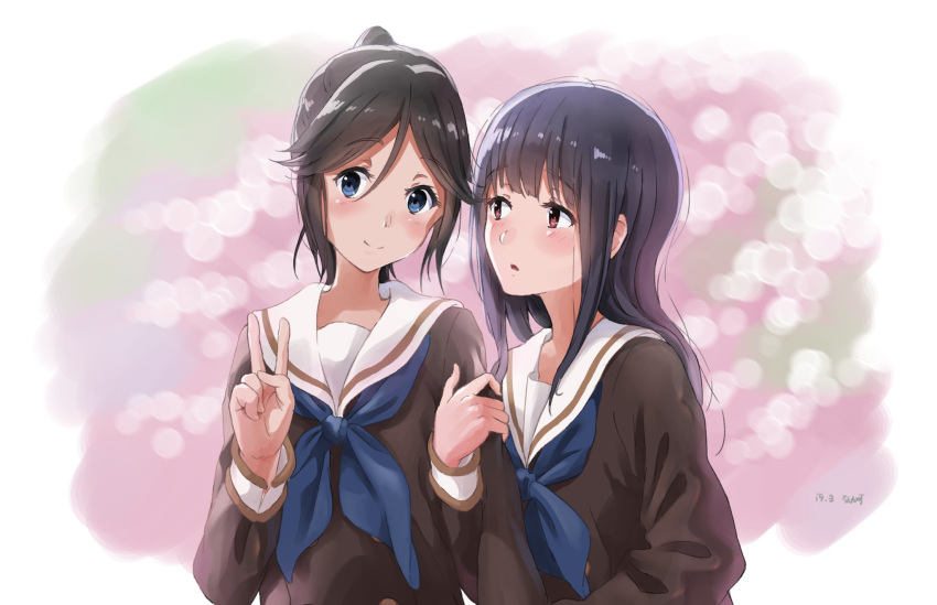 hibike!_euphonium kasaki_nozomi liz_to_aoi_tori seifuku tree_bowbow yoroizuka_mizore