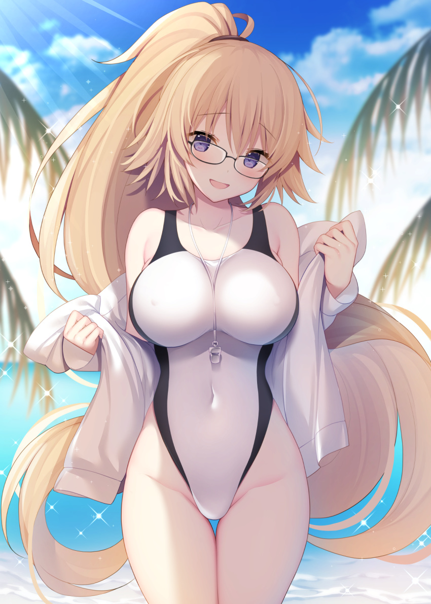 fate/grand_order jeanne_d'arc jeanne_d'arc_(fate) megane miko_92 swimsuits tagme