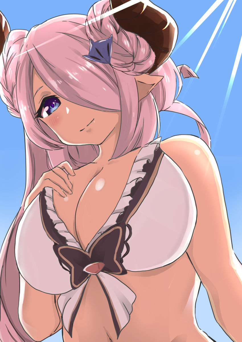 bikini_top cleavage granblue_fantasy horns narumeia_(granblue_fantasy) pointy_ears tagme