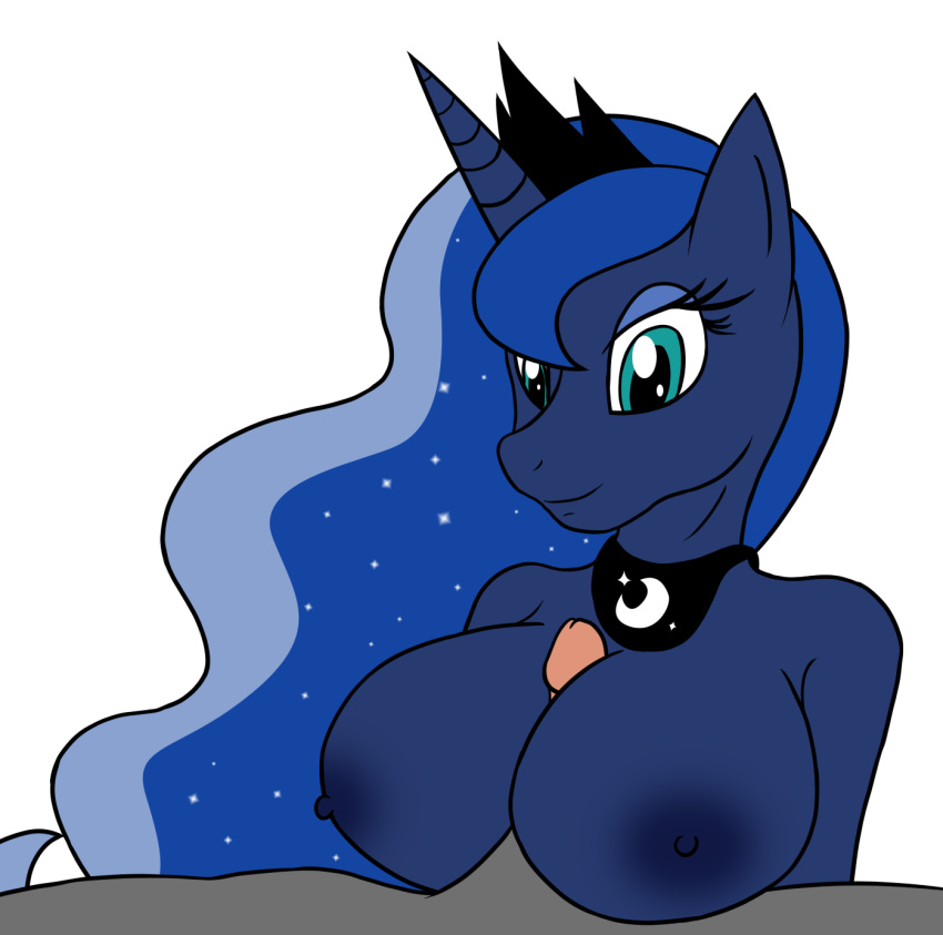 anthro big_breasts breasts equid female friendship_is_magic hi_res male male/female mammal my_little_pony penis princess_luna_(mlp) sex steelph titfuck