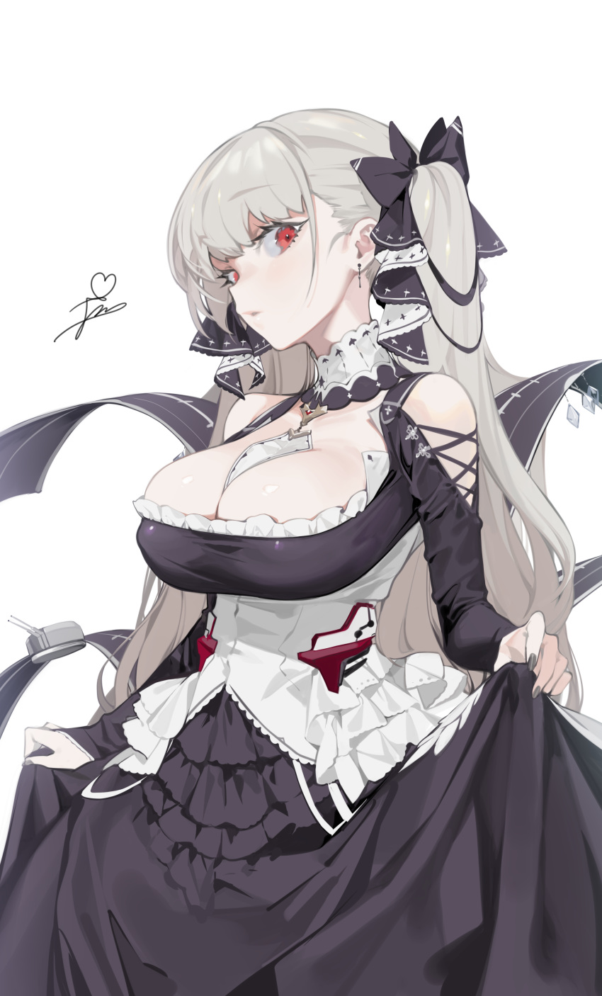 azur_lane cleavage dress formidable_(azur_lane) wntame