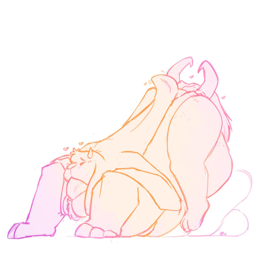 &lt;3 1:1 69_position anthro asgore_dreemurr balls blush boss_monster bovid caprine duo female fur hair hi_res horn kanaking long_ears male male/female mammal oral penis pubes sex simple_background sketch toriel undertale video_games