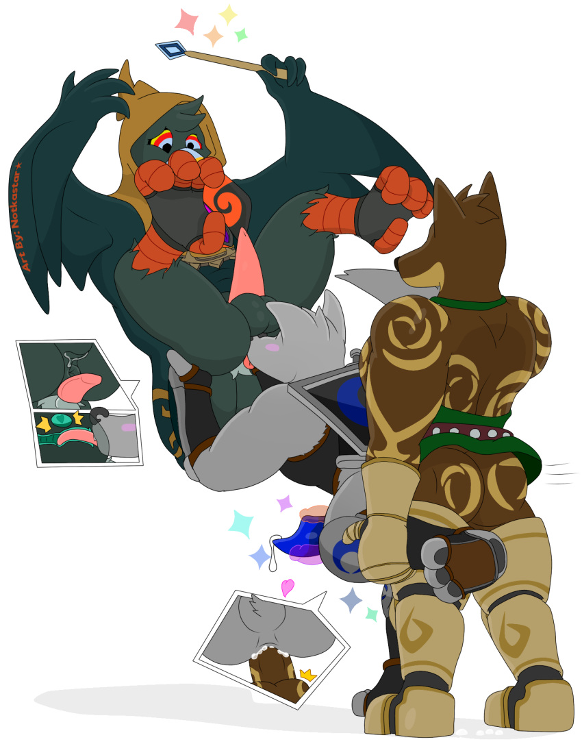 alpha_channel anal anthro armor avian balls beak bird bodily_fluids bottomless canid canine canis clock clothed clothing cum darknut digital_media_(artwork) erection fur genital_fluids hair hi_res licking magic male mammal melee_weapon muscular muscular_male nintendo notkastar oral rimming sex shield signature sword the_legend_of_zelda tongue tongue_out video_games wand weapon wind_waker wizzrobe wolf zatch_(character)