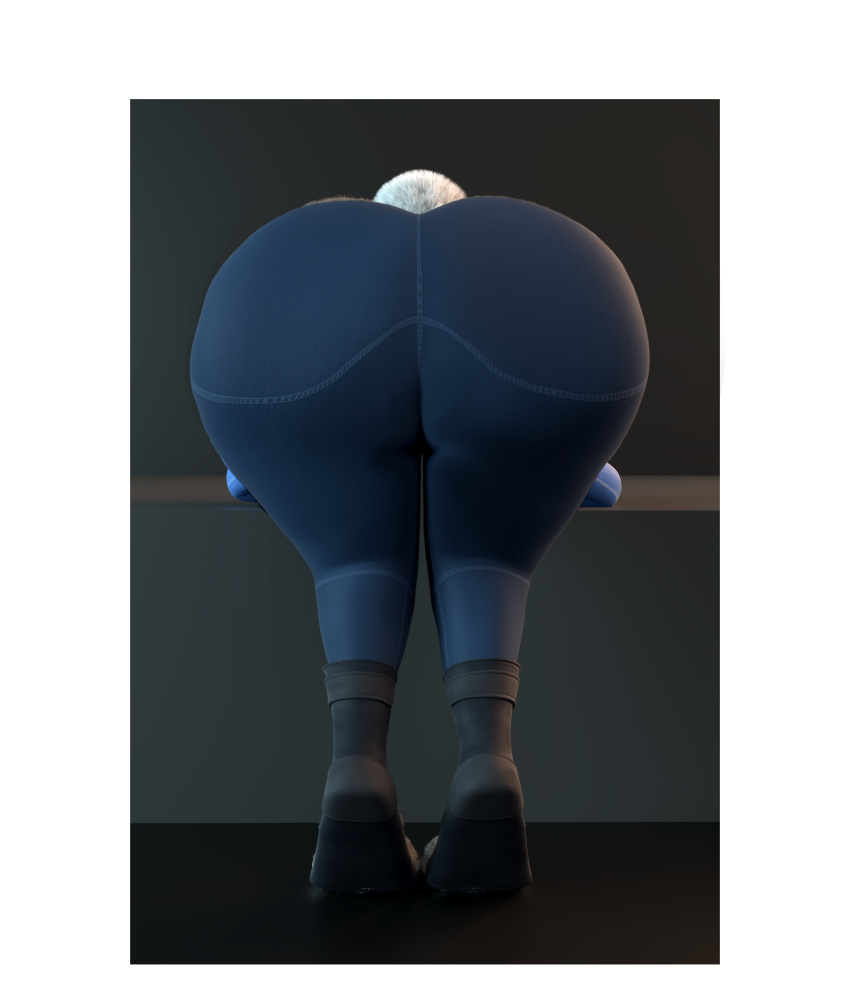 3d_(artwork) absurd_res anthro big_butt butt chickenass clothed clothing digital_media(artwork) digital_media_(artwork) disney female fur hi_res judy_hopps lagomorph leporid mammal police_uniform rabbit solo uniform wide_hips zootopia