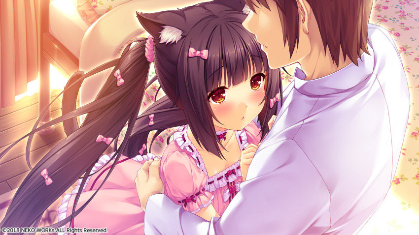 animal_ears chocola dress game_cg minaduki_kashou neko_works nekomimi nekopara sayori tail