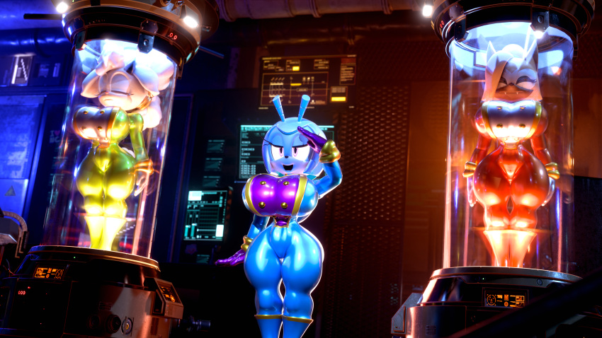16:9 2025 3d_(artwork) 4k absurd_res antennae_(anatomy) anthro arthropod beetle big_breasts blender_(artwork) blonde_hair blue_body blue_bodysuit blue_clothing blue_latex blue_skinsuit bodysuit boots bovid breasts brown_body brown_fur canid canine canis caprine clothing detailed_background digital_media_(artwork) eyelashes eyes_closed fangs female footwear fur gesture glistening glistening_bodysuit glistening_clothing glistening_gloves glistening_handwear glistening_latex glistening_skinsuit gloves group hair handwear hi_res horn horned_humanoid humanoid idw_publishing insect jewel_the_beetle lanolin_the_sheep_(sonic) latex latex_bodysuit latex_boots latex_clothing latex_footwear latex_gloves latex_handwear latex_skinsuit latex_uniform mammal meatcorp military_uniform monitors open_mouth open_smile palisal pink_eyes pod purple_clothing purple_gloves purple_handwear purple_latex red_bodysuit red_clothing red_skinsuit rubber_clothing salute sega sheep shoes skinsuit smile sonic_the_hedgehog_(comics) sonic_the_hedgehog_(idw) sonic_the_hedgehog_(series) standing teeth the_deadly_six thick_thighs tight_clothing trio uniform whisper_the_wolf white_body white_clothing white_fur white_gloves white_hair white_handwear white_latex wide_hipped_anthro wide_hipped_female widescreen wolf yellow_bodysuit yellow_clothing yellow_latex yellow_skinsuit zeena zeti