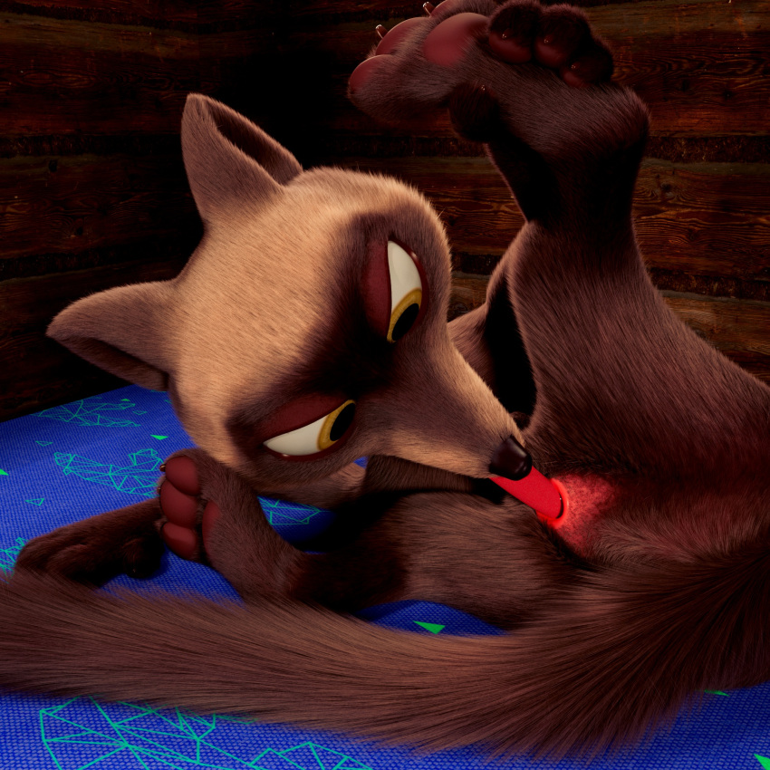 anal anus black-footed_ferret conditional_dnp disney domestic_ferret hi_res licking male mammal mustela mustelid musteline nude oral rimming scimunk sex solo tongue tongue_out travis_(zootopia) zootopia