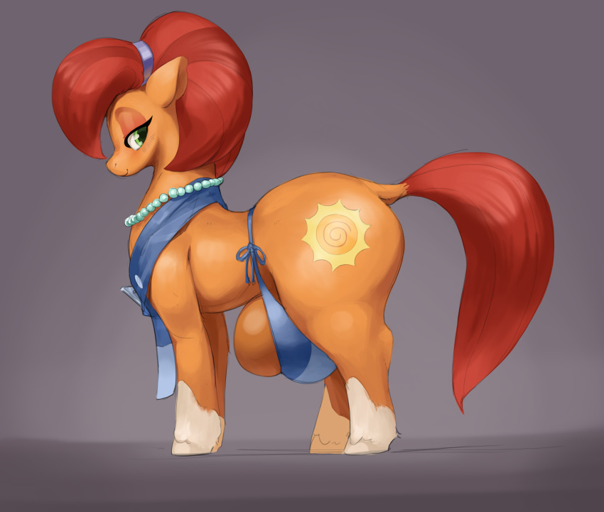 absurd_res bedroom_eyes bluedrg19 equid equine female feral friendship_is_magic half-closed_eyes hi_res horse mammal mature_female my_little_pony pony seductive simple_background smile solo stellar_flare_(mlp)