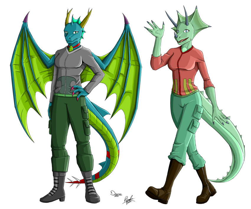 ankonox anthro biker boots bottomwear ceratopsian clothing dinosaur dragon footwear germanor heram horn invalid_color oc:andrinopae oc:boku ornithischian pants radratacen reptile rumas scalie topwear triceratops vest zulu