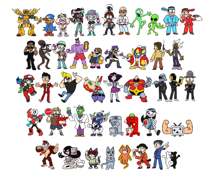 absurd_res ace_attorney adam_levine adventures_of_sonic_the_hedgehog agent_j ajit_pai alcohol alien ape armor arthropod atlus avian bald beverage bill_trinen bird black_body black_fur black_hair blonde_hair blue_eyes blush bone bottomwear brown_body brown_fur brown_skin capcom cartoon_network cave_story cephalopod clothing comic crab crustacean d12 daft_punk danganronpa dark_skin decapoda deddorain demon disney dj_professor_k doctor domestic_cat don-chan donkey_kong_(character) donkey_kong_(series) donkey_kong_country_(cartoon) dr._eggman dragon_ball dragon_ball_z drum elmo eminem eyewear felid feline felis female fur geno_(mario) ghost glasses green_body green_eyes green_skin grey_body grey_eyes grey_fur grey_skin gun guy-manuel_de_homem-christo hair haplorhine hat headgear headwear hi_res hobart_corporation howard_(dancing_alien_team) human inkling invalid_color jack_black jack_frost_(megami_tensei) jazz_cats jet_set_radio johnny_bravo johnny_bravo_(series) king_dedede kirby_(series) konami machine malacostracan male mammal marcianito marina_(splatoon) marine mario_bros mariya_takeuchi marvel mask megami_tensei men_in_black metal_ajit_pai metal_gear michael_jackson mickey_mouse missingno. mixer mollusk monokuma monster mothman_(shin_megami_tensei) mr._krabs musical_instrument my_band namekian nickelodeon nico_nico_douga nintendo nipples ok_k.o.!_let's_be_heroes on_model orange_body orange_fur papyrus_(undertale) paruko pearl_(splatoon) penguin percussion_instrument pharrell_williams phoenix_wright piccolo pink_hair pitbull_(rapper) plastic_love pok&eacute;mon popoy primate puppet purple_body purple_skin quote_(cave_story) ranged_weapon real red_body red_eyes red_fur red_skin reggie_fils-aime rhythm_heaven robot sake scar sesame_street shades_dupris siivagunner skeleton skirt solid_snake sonic_the_hedgehog_(series) sphelonious_donk spirit splatoon spongebob_squarepants stop_sign striped_body striped_fur stripes suit super_mario_rpg_legend_of_the_seven_stars sweater taiko_no_tatsujin tap_trial_girl television tentacles terebi-chan thanos this_love thomas_bangalter tom_"milk_bowl"_malone topwear undertale ursid video_games waluigi wario weapon weird_al_yankovich white_body white_fur white_hair white_skin yellow_eyes zun