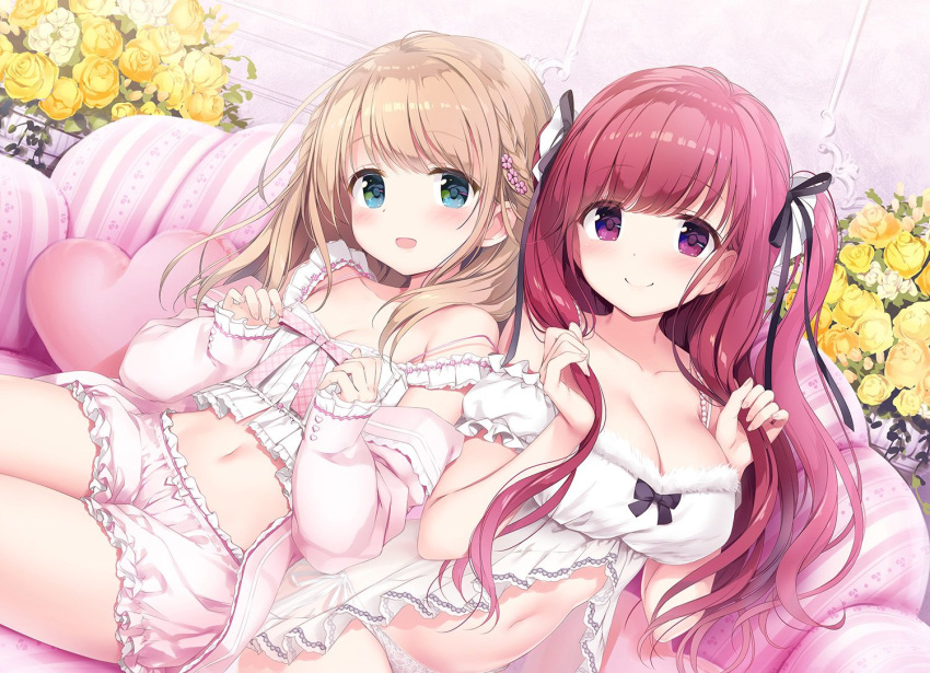 cleavage kimishima_ao lingerie momoi_saki pantsu shirayuri_riko