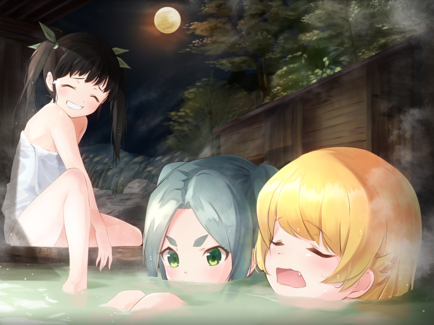 bakemonogatari hachikuji_mayoi monogatari_(series) ononoki_yotsugi onsen oshino_shinobu tagame_(tagamecat)