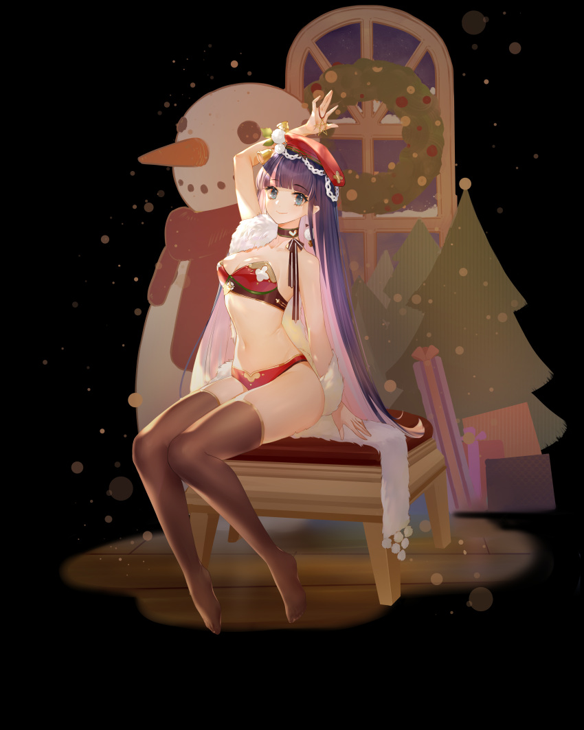christmas cleavage orry tagme thighhighs