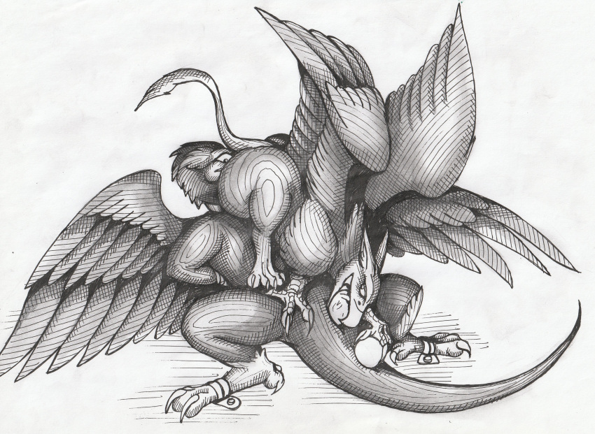 01phoenix01 ambiguous_gender anthro avian bdsm bestiality bondage bound butt_egg collar dragon egg facesitting feral forced gryphon inflation male male/ambiguous oral penis raised_tail rape spread_legs spreading tacet_the_terror varesh wings