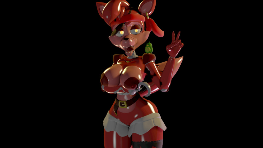 16:9 3d_(artwork) animatronic breasts canid canine digital_media_(artwork) female five_nights_at_freddy's fox foxy_(fnaf) genitals hi_res looking_at_viewer machine mammal nipples nude pussy robot solo source_filmmaker video_games yaboiscout
