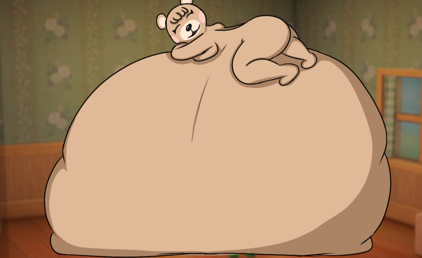 animal_crossing anthro balloon_belly bear belly belly_bed big_belly bloated blubber bottomless breasts brown_bear brown_body brown_fur bulk bulky butt chubby_belly clothed clothing distended_belly engorged fat_belly fat_fetish fat_rolls female fur girth girthy heft hefty hyper hyper_belly lordshacklington mammal maple_(animal_crossing) morbidly_obese morbidly_obese_anthro morbidly_obese_female nintendo nude obese obese_anthro obese_female overweight overweight_anthro overweight_female paunch plump_belly potbelly pudge pudgy_belly soft_belly solo swollen swollen_belly thick_belly thick_body topwear ursine weight_gain winter_fat