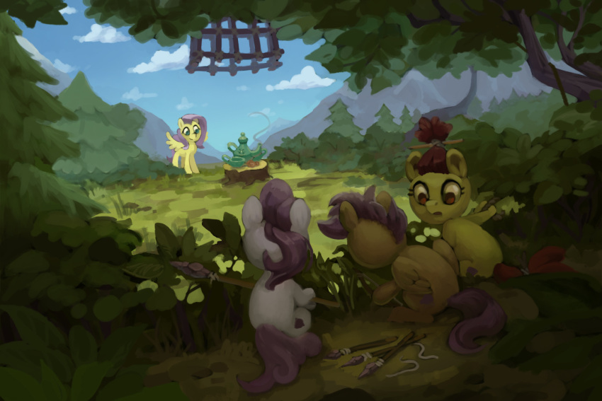 3:2 day detailed_background equid equine feral friendship_is_magic gor1ck group mammal my_little_pony outside sky