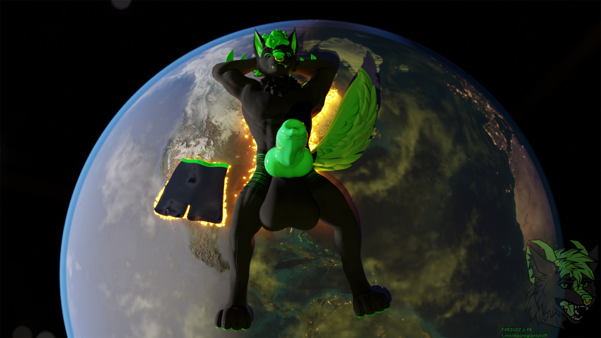 16:9 3d_(artwork) animal_genitalia animal_penis anthro balls big_balls big_penis canid canine canine_genitalia canine_penis canis clothing digital_media_(artwork) dragon earth erection fareusz genitals hi_res huge_balls huge_penis hybrid hyper hyper_balls hyper_genitalia hyper_penis lying macro male male/male mammal mephitid mythological_creature mythological_scalie mythology nude on_back penis planet scalie skunk solo terra_macro underwear widescreen wolf