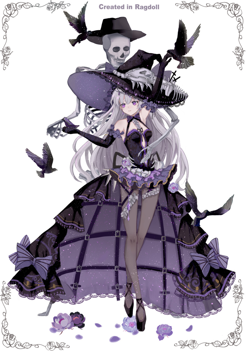 dress iceblue tagme thighhighs witch