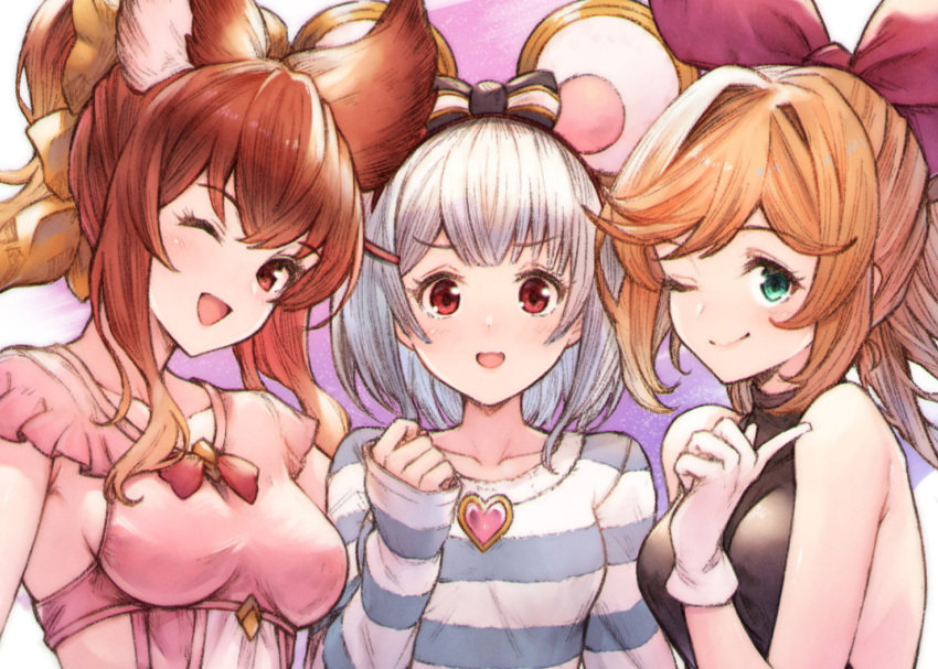 animal_ears anthuria_(granblue_fantasy) clarisse_(granblue_fantasy) granblue_fantasy koretsuki_azuma tagme vikala_(granblue_fantasy)