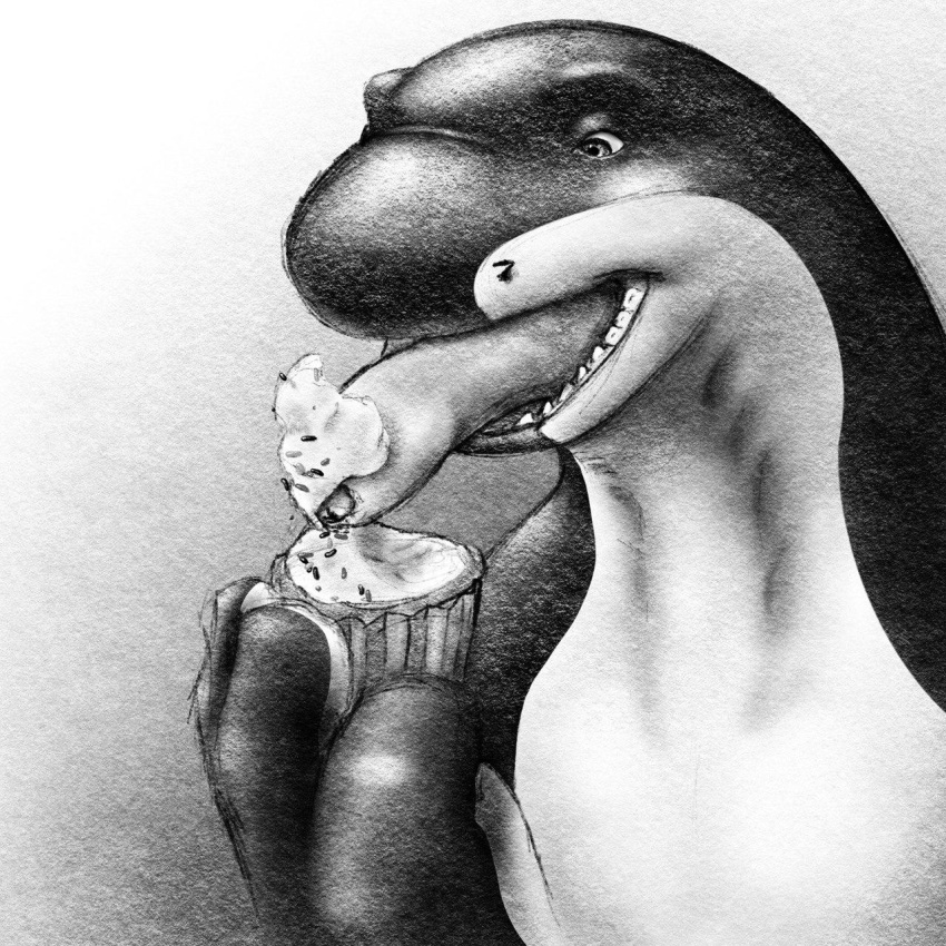 anthro cupcake fish food foot_hands foreskin frosting genitals hi_res licking male marine penis penis_tongue shark solo sprinkles tongue tongue_out zeemf