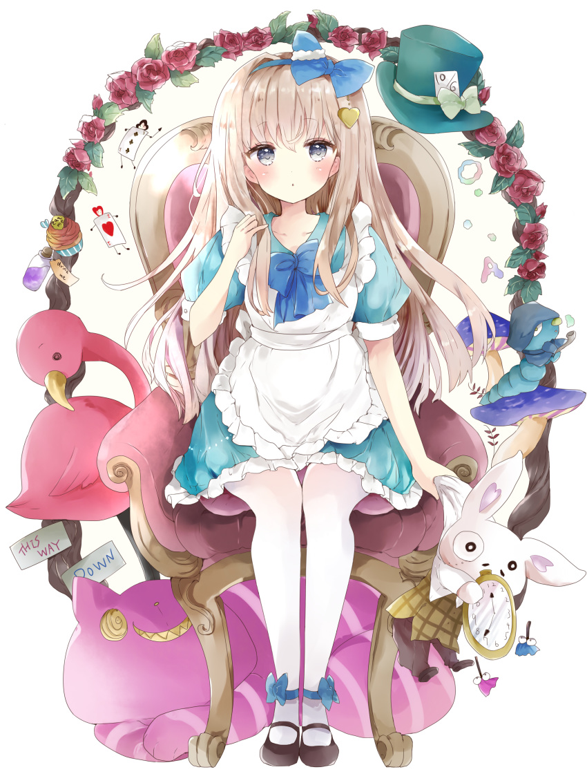 alice alice_in_wonderland dress pantyhose tsukiyo_(skymint)