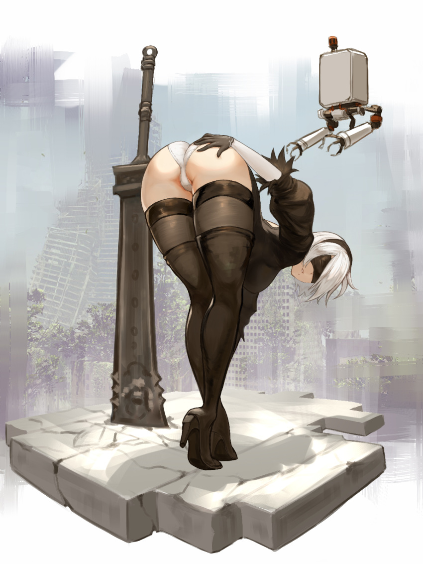 ass azto_dio heels nier_automata yorha_no.2_type_b