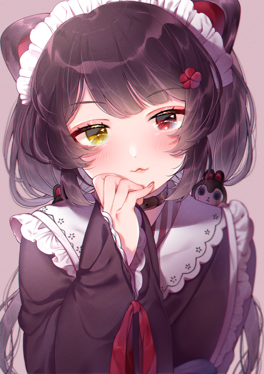 animal_ears heterochromia inui_toko maid nijisanji shiguri wa_maid