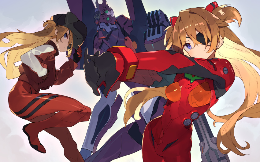 bodysuit eyepatch hajime_(hajime-ill-1st) neon_genesis_evangelion soryu_asuka_langley