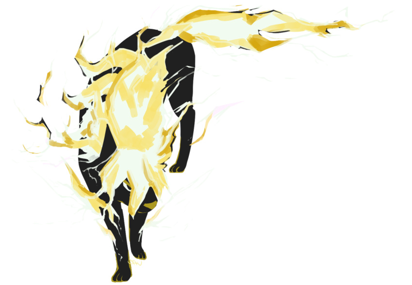 beta_pokemon commentary creature english_commentary full_body no_humans pokemon pokemon_(creature) pokemon_(game) pokemon_gsc pokemon_gsc_beta prototype rai_(raikou) savvart solo standing transparent_background