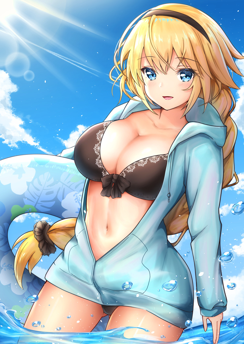 bikini fate/grand_order jeanne_d'arc jeanne_d'arc_(fate) nuts_(artist) swimsuits wet