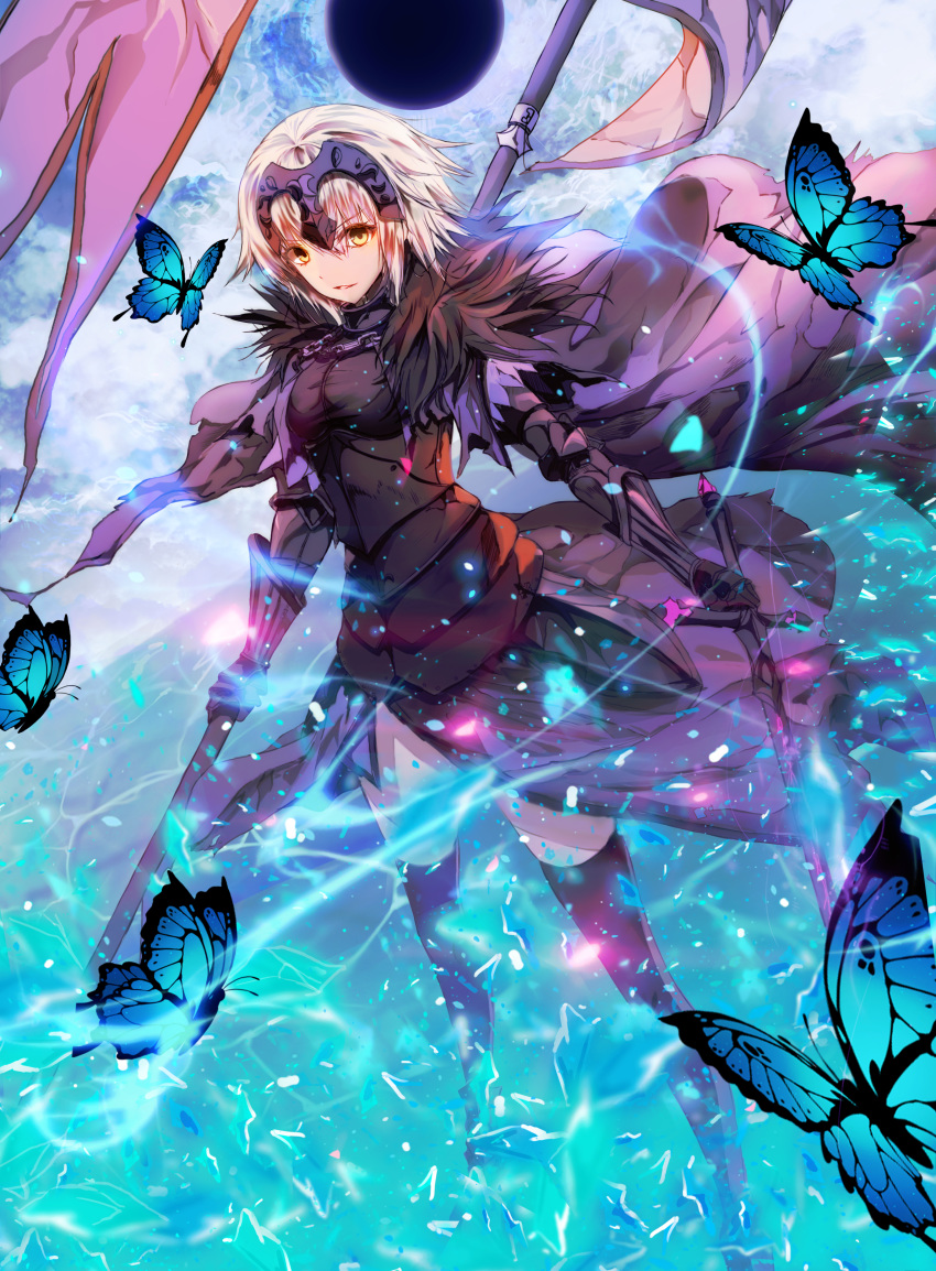 fate/grand_order jeanne_d'arc jeanne_d'arc_(alter)_(fate) neon_(hhs9444) thighhighs