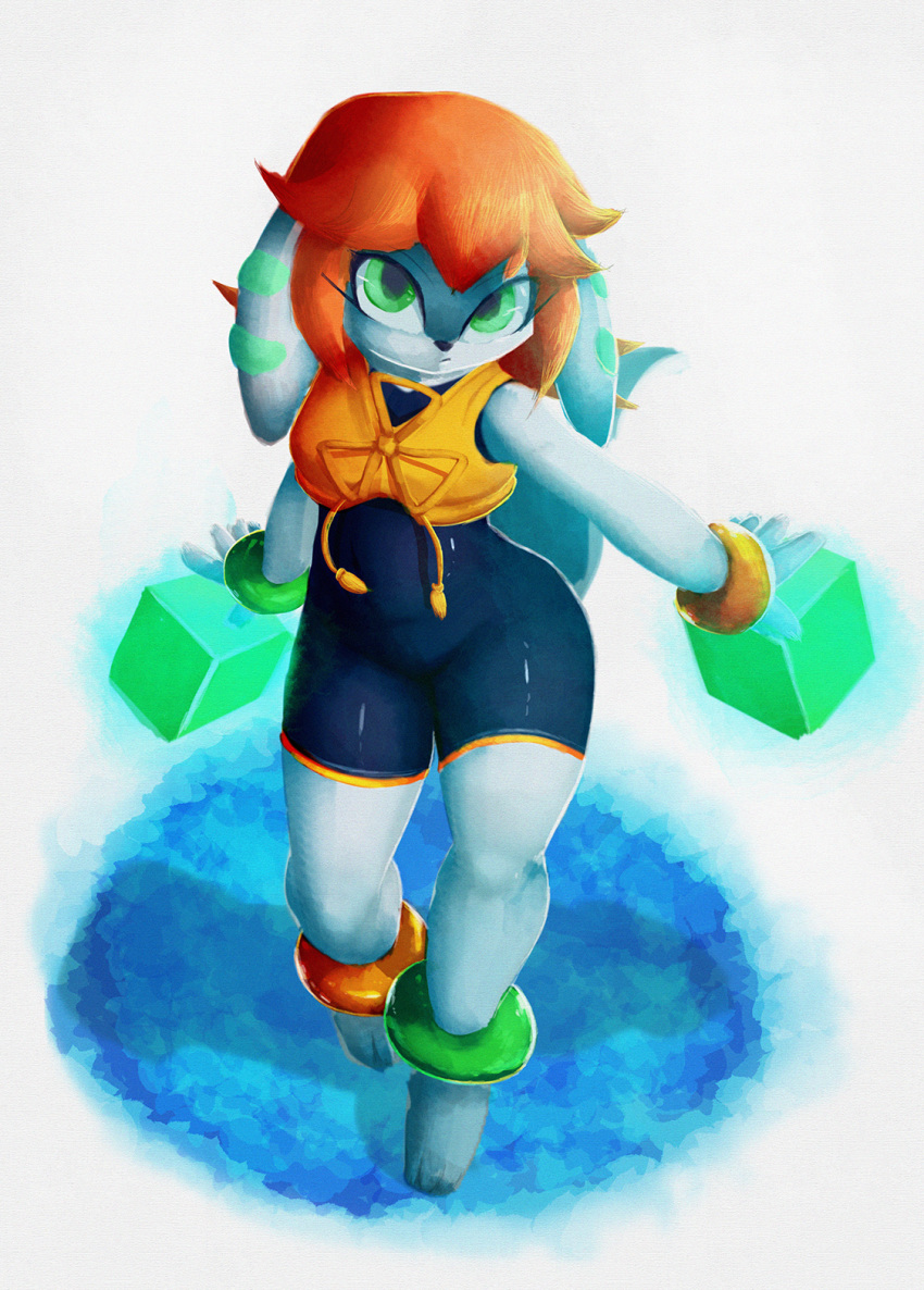 anthro clothed clothing dog_(species) evenytron female freedom_planet freedom_planet_2 galaxytrail hi_res milla_basset solo video_games