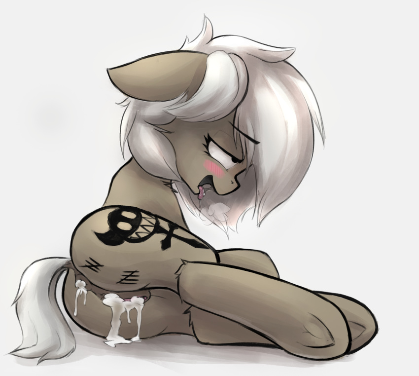 after_sex ahegao blush blvckmagic bodily_fluids breath clitoris cum cum_in_ass cum_in_pussy cum_inside equid equine eye_roll fan_character female feral genital_fluids genitals hi_res horse looking_pleasured mammal my_little_pony open_mouth open_smile pony pussy saliva simple_background smile solo tongue tongue_out