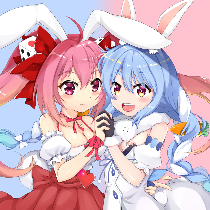 animal_ears bunny_ears di_gi_charat hikaru_usada hololive icosha rabi_en_rose usada_pekora