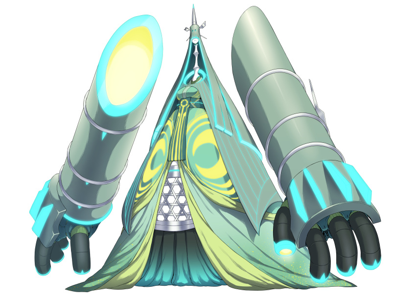 absurdres celesteela commentary_request full_body gen_7_pokemon highres mechanical_arms personification pokemon robe space_jin tagme ultra_beast white_background