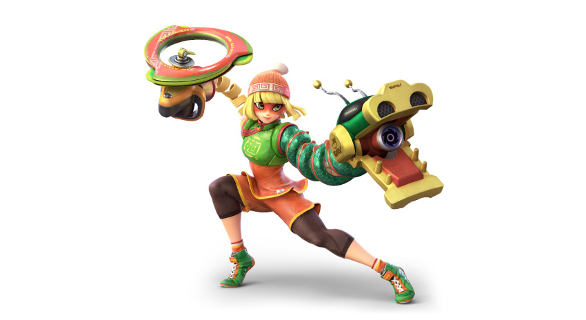 arms asian_clothes cg min_min nintendo super_smash_bros. tagme weapon