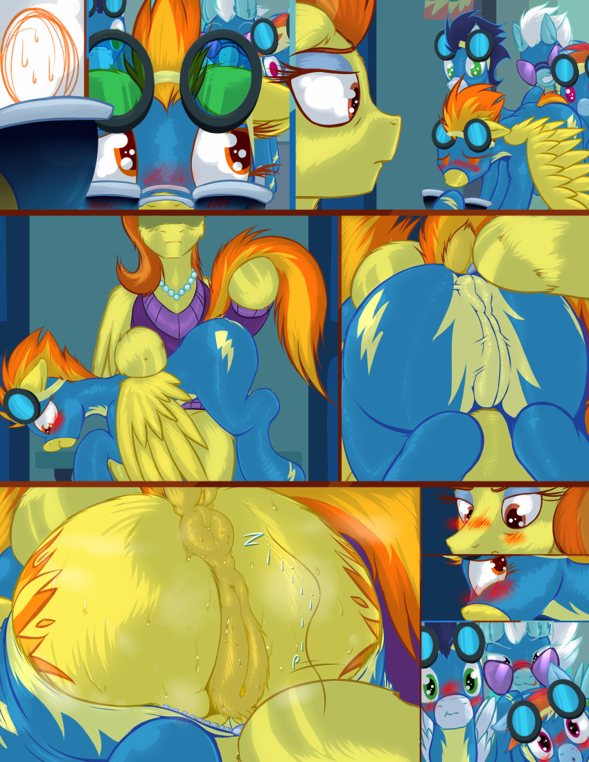 absurd_res anus anus_outline blush clothing cutie_mark daughter equid equine female feral fleetfoot_(mlp) friendship_is_magic frist44 genitals group hasbro hi_res imminent_incest male mammal mature_female mature_feral mother mother_and_child mother_and_daughter my_little_pony parent parent_and_child pegasus pussy rainbow_dash_(mlp) soarin_(mlp) spitfire_(mlp) stormy_flare_(mlp) undressing voyeur wings wonderbolts_(mlp)