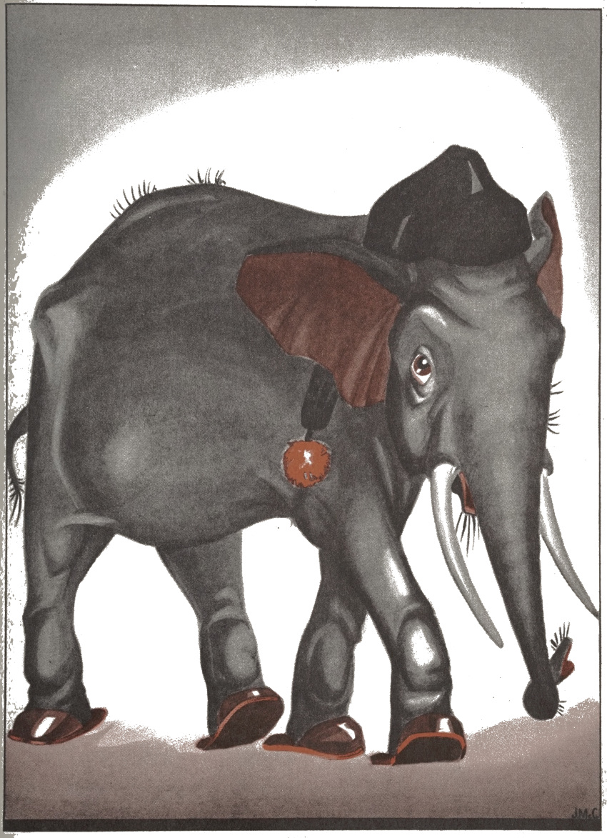1938 20th_century absurd_res ambiguous_gender ancient_art clothing elephant elephantid father_elephant_(little_elephant) feral footwear grey_body hat headgear headwear hi_res hooves jean_mcconnell little_elephant male_(lore) mammal nightcap official_art open_mouth proboscidean red_clothing red_eyes red_footwear red_shoes red_slippers shoes simple_background slippers solo story story_in_description tail tail_tuft traditional_media_(artwork) trunk tuft tusks walking white_background