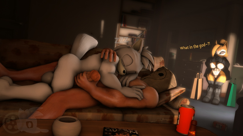 3d_(artwork) adam_(juicyducksfm) after_sex alcohol alex_the_human_(armada) anthro armada_(artist) balls beer beverage beverage_can big_balls big_penis bodily_fluids bottle canid canine canis clothed clothing container digital_media_(artwork) drunk duo fan_character furniture genitals hi_res human idw_publishing juicyducksfm lying lying_on_another male male/male male_on_anthro mammal masturbation muscular muscular_male nude penis saliva sega shocked shopping_bag sleeping sleeping_together sofa sonic_the_hedgehog_(comics) sonic_the_hedgehog_(idw) sonic_the_hedgehog_(series) source_filmmaker substance_intoxication whisper_the_wolf wolf