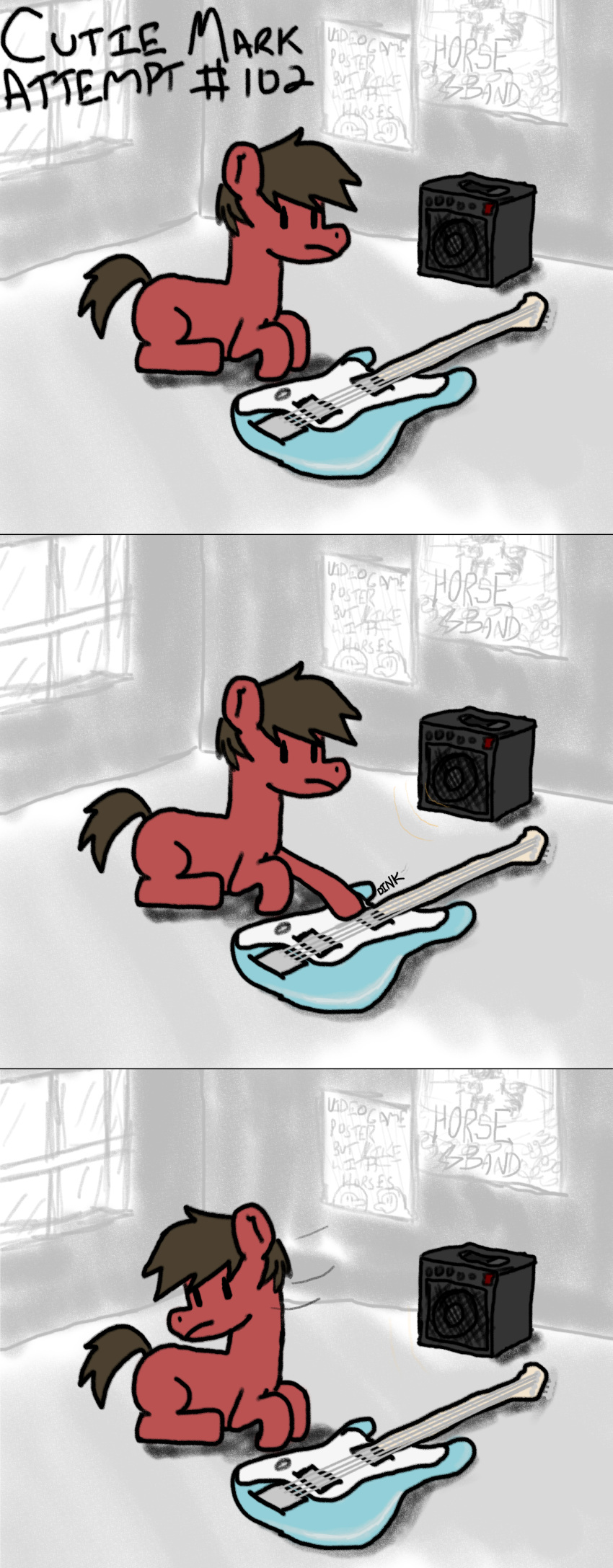 absurd_res bass_guitar comic digital_media_(artwork) earth_pony english_text equid equine fan_character feral friendship_is_magic guitar hasbro hi_res horse male mammal musical_instrument my_little_pony plucked_string_instrument pony solo spp string_instrument text