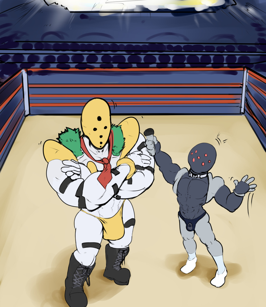 2020 6_eyes 7_eyes anthro anthrofied audience big_muscles black_body black_skin boots bow_tie bulge butler byondrage chastity_device clothed clothing colored comic crossed_arms deity detailed detailed_background duo father father_and_child father_and_son fighting_ring footwear golem_(pok&eacute;mon) grey_body grey_skin group hi_res huge_muscles humanoid hyper hyper_muscles larger_male legendary_pok&eacute;mon male male/male microphone mostly_nude multi_eye multicolored_body muscular muscular_humanoid muscular_male necktie nintendo null_bulge ourboiroy parent parent_and_child pok&eacute;mon pok&eacute;mon_(species) referee registeel sex_slave shoes size_difference skimpy smaller_male son speedo story story_in_description swimwear the_giga_competition thong traditional_media_(artwork) underwear video_games white_body white_skin wrestler