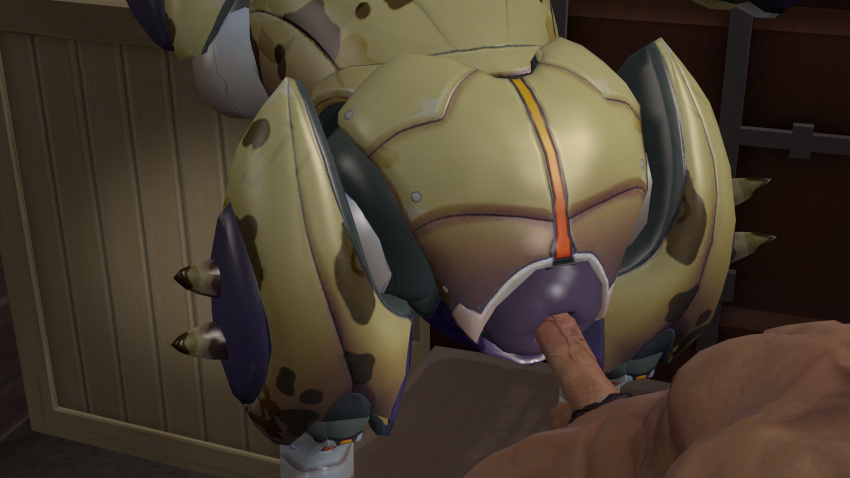 16:9 3d_(artwork) anal anal_penetration angle_view anus_only big_penis blizzard_entertainment digital_media_(artwork) doughnut duo female female_penetrated food genitals hi_res humanoid male male/female male_penetrating male_penetrating_female orisa_(overwatch) overwatch penetration penis reosnsfw sex size_difference source_filmmaker technology technophilia video_games widescreen
