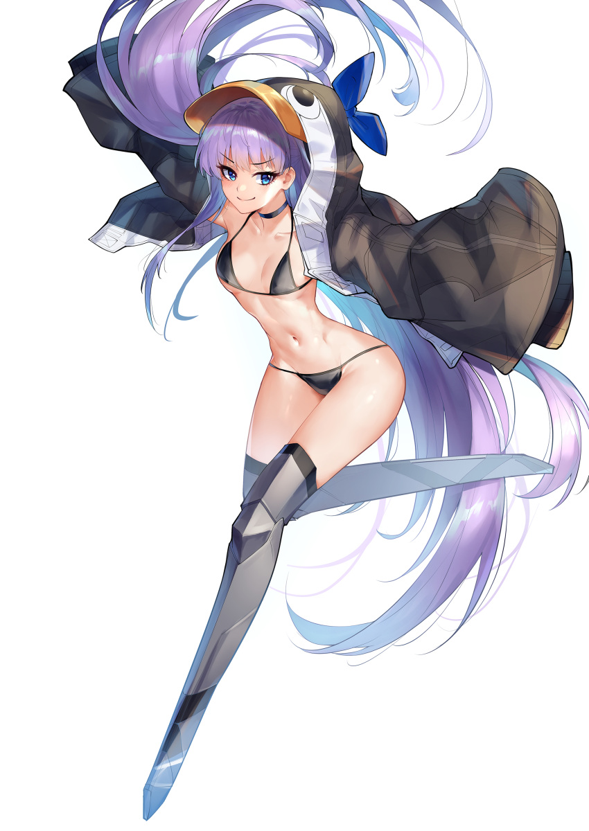 armor bikini fate/grand_order kaer_sasi_dianxia meltlilith open_shirt swimsuits thighhighs