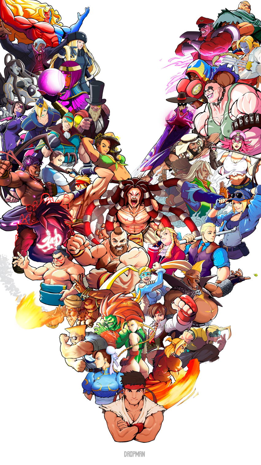 6+boys 6+girls abigail_(final_fight) absurdres alex_(street_fighter) balrog birdie_(street_fighter) blanka breasts cammy_white charlie_nash chun-li cody_travers collage commentary dark_skin dhalsim dropman ed_(street_fighter) edmond_honda english_commentary everyone f.a.n.g falke_(street_fighter) final_fight g_(street_fighter) gill gouki guile han_juri highres ibuki_(street_fighter) kagenarumono kanzuki_karin kasugano_sakura ken_masters kolin large_breasts laura_matsuda lucia_morgan m_bison menat mohawk multiple_boys multiple_girls muscle necalli poison_(final_fight) rainbow_mika rashid_(street_fighter) ryuu_(street_fighter) sagat seth_(street_fighter) street_fighter street_fighter_v urien vega very_dark_skin zangief zeku