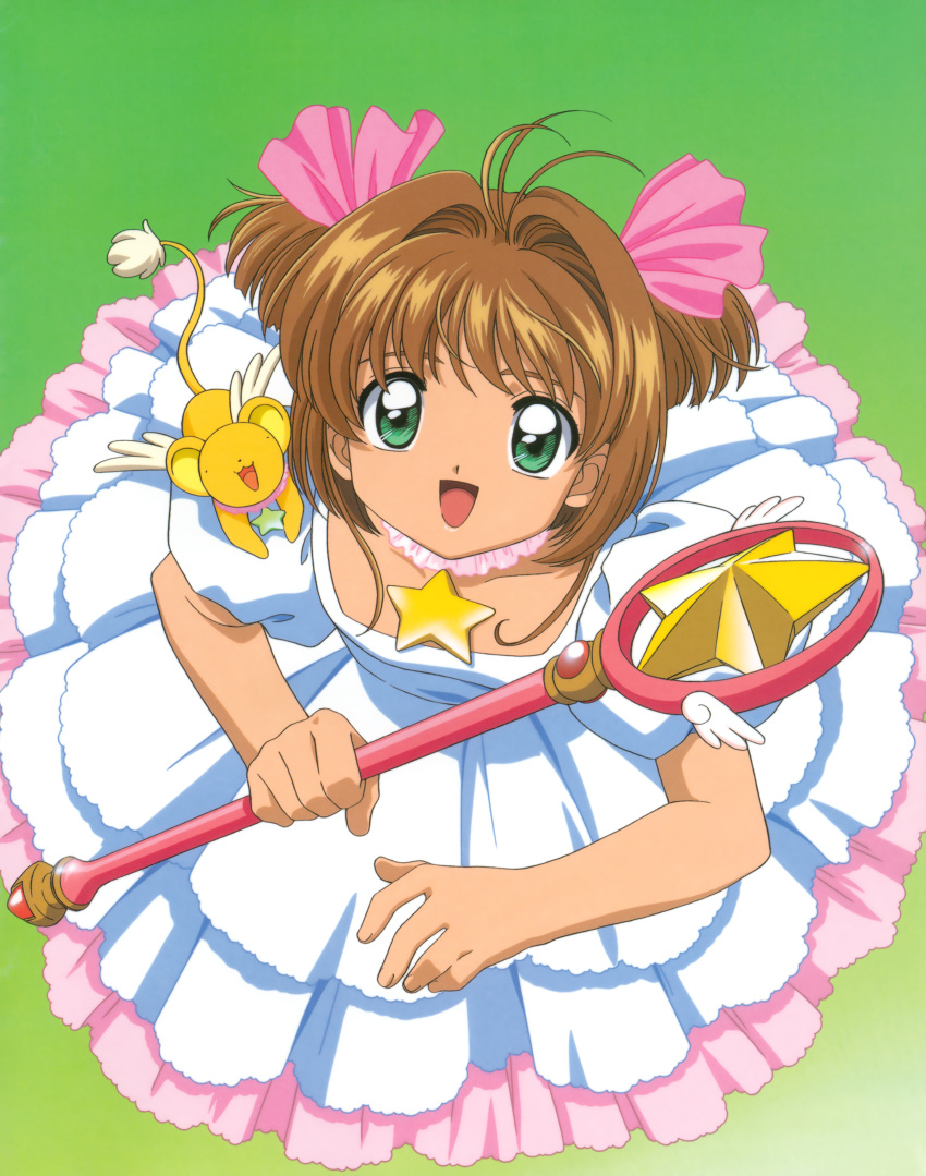 card_captor_sakura dress kerberos kinomoto_sakura madhouse weapon